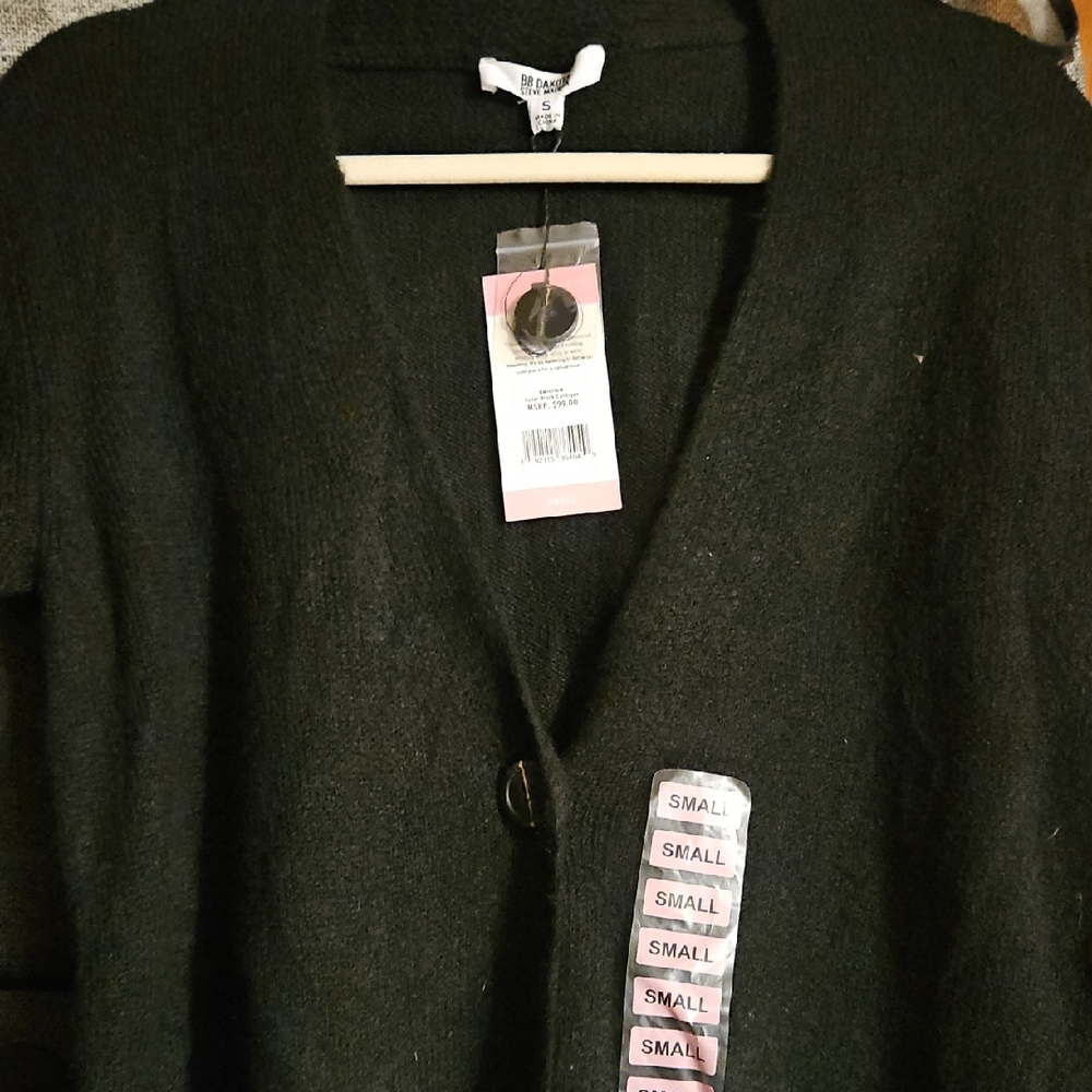 BB Dakota by Steve Madden Black Women's Cardigan